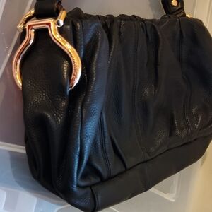 B Makowsky Black Leather Women's Bag